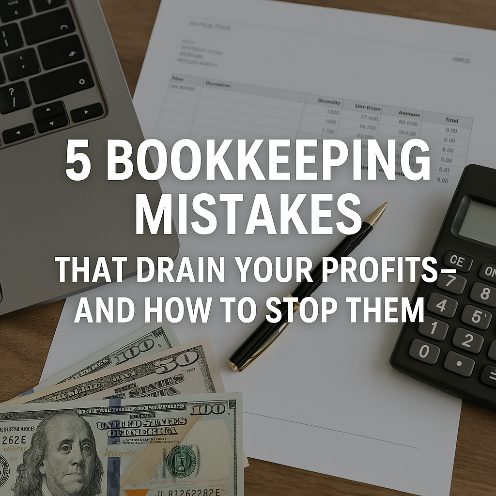 5 Bookkeeping Mistakes That Drain Your Profits—And How to Stop Them