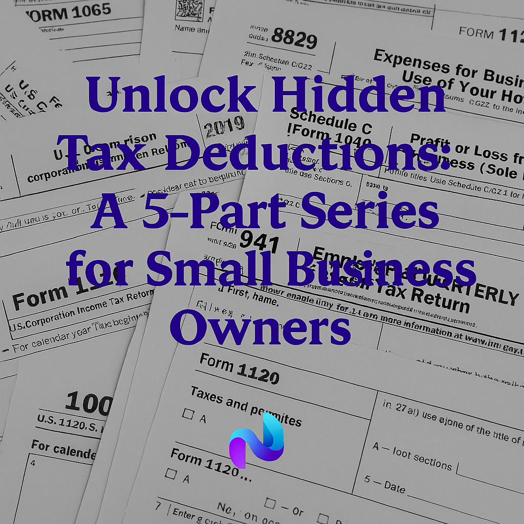 Unlock Hidden Tax Deductions: A 5-Part Series for Small Business Owners