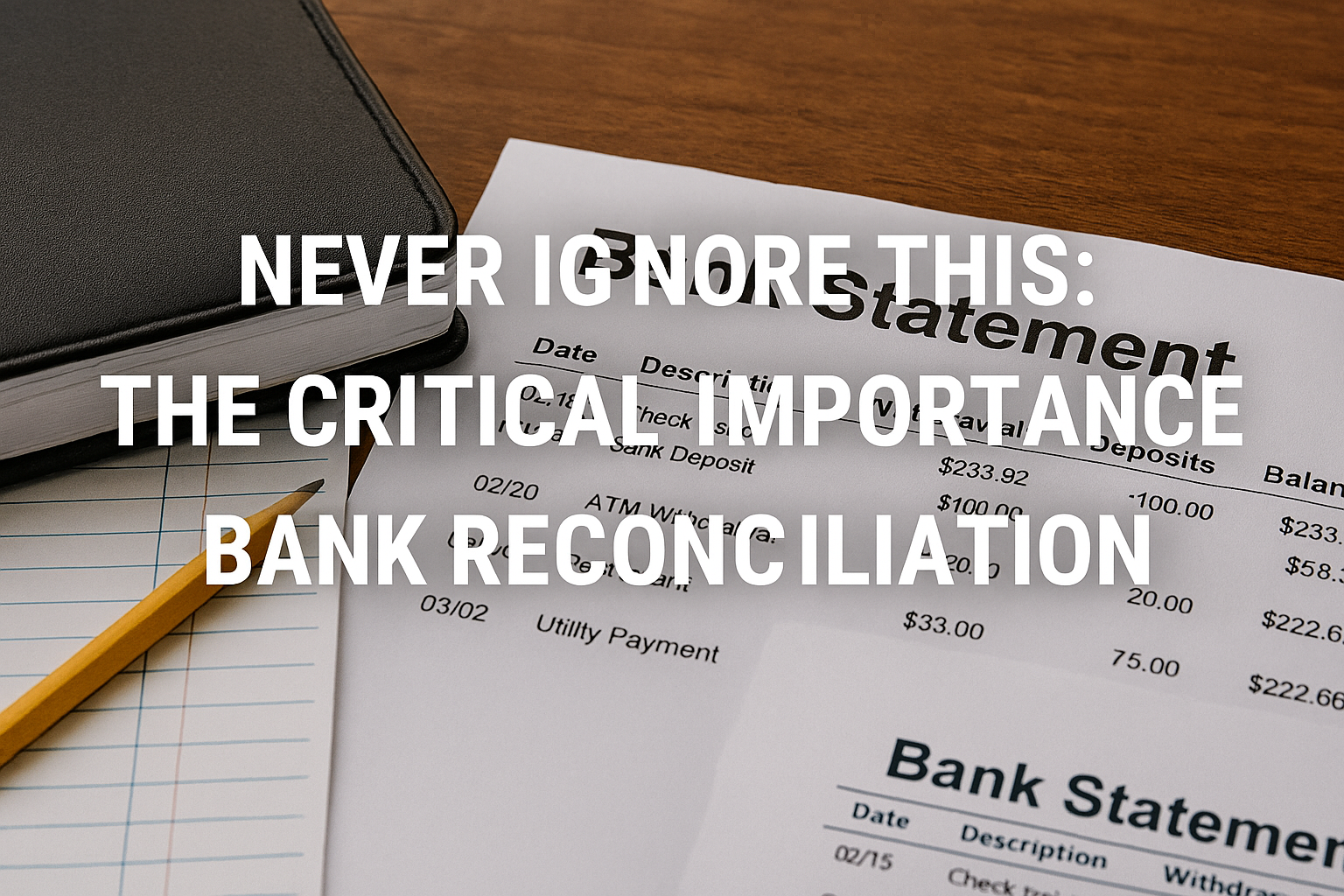 Never Ignore This: The Critical Importance of Bank Reconciliation